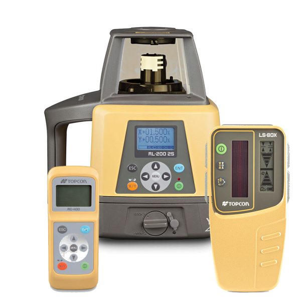 Topcon RL-2002S Dual Grade Laser Level with Receiver and Remote from JB Survey Limited