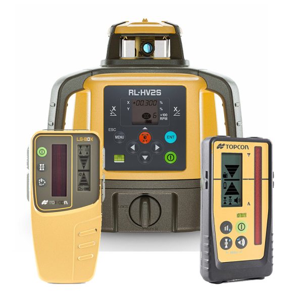 Topcon RL-HV2S Dual Grade Laser Level with Receivers from JB Survey Limited